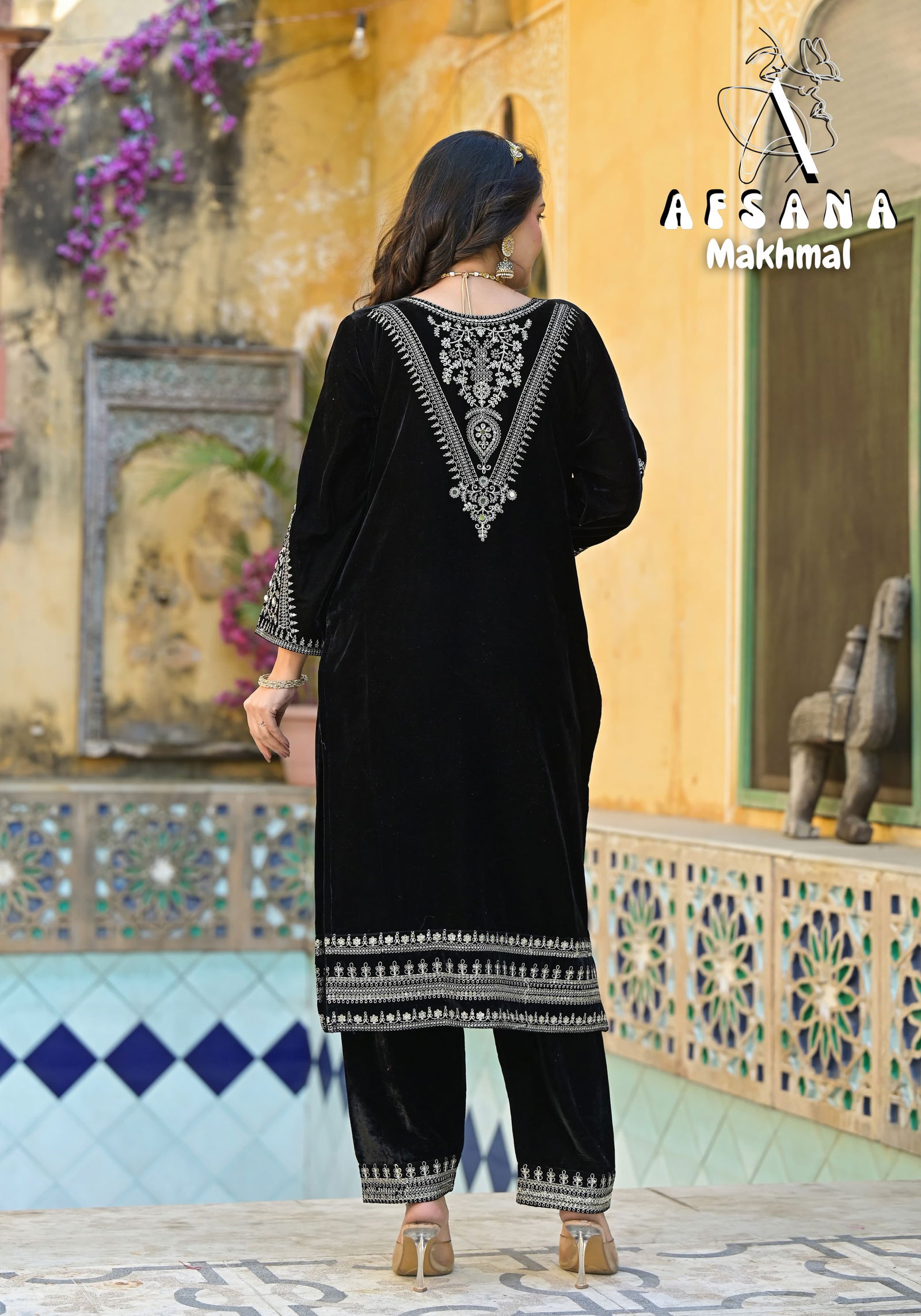 Makhmal By Afsana Velvet Embroidery Readymade Suits Suppliers In India