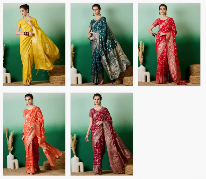 Color Set 8221 Festive Wear Dola Cotton Fancy Saree Wholesale Online