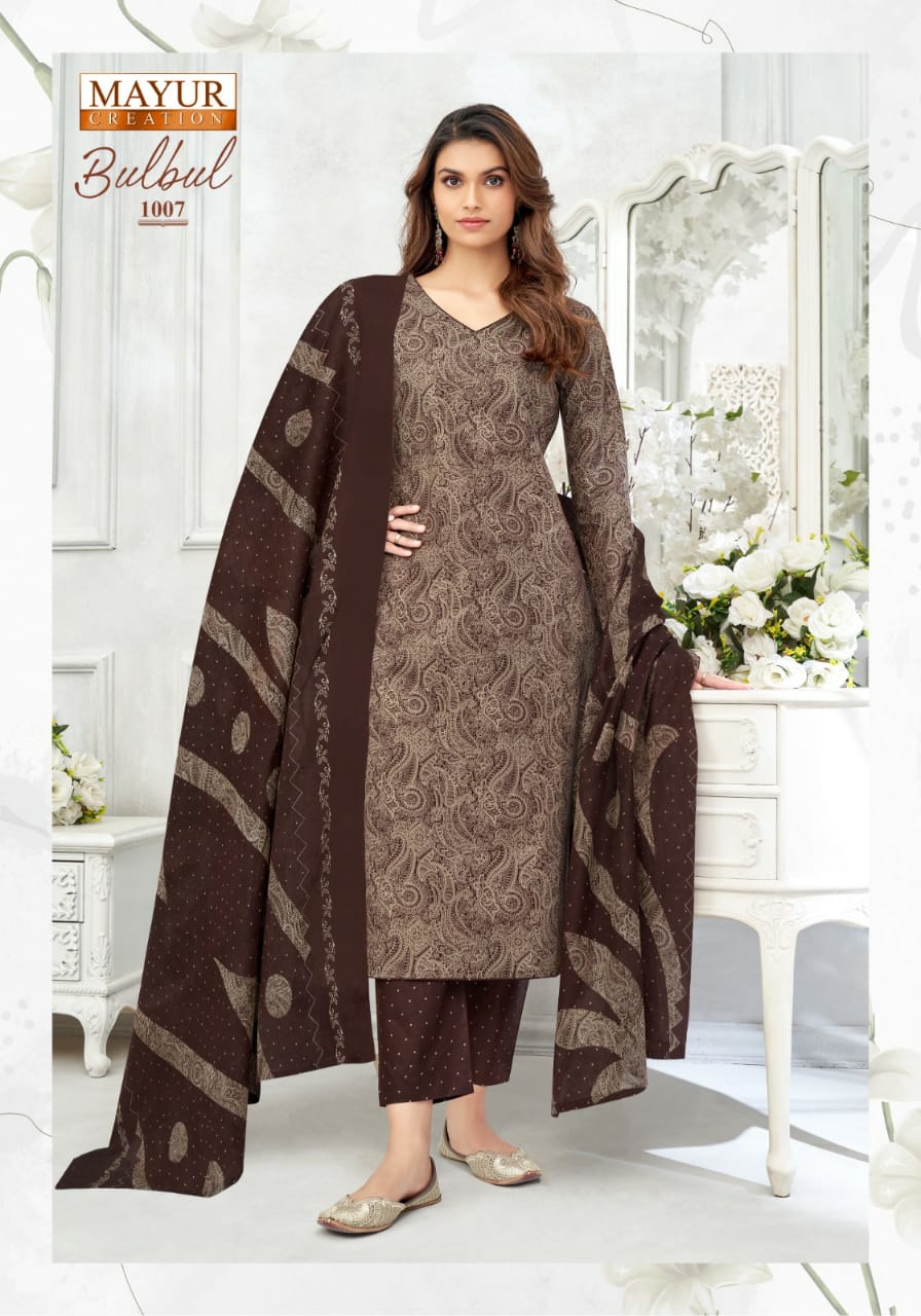 Bulbul Vol 1 By Mayur Cotton Dress Material Wholesale Price