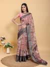 Scgt Gunjan A Linen Woven Jacquard Printed Fancy Saree 