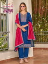 Jalpari By Aanchi Vichitra Silk Kurti With Bottom Dupatta Exporters In India