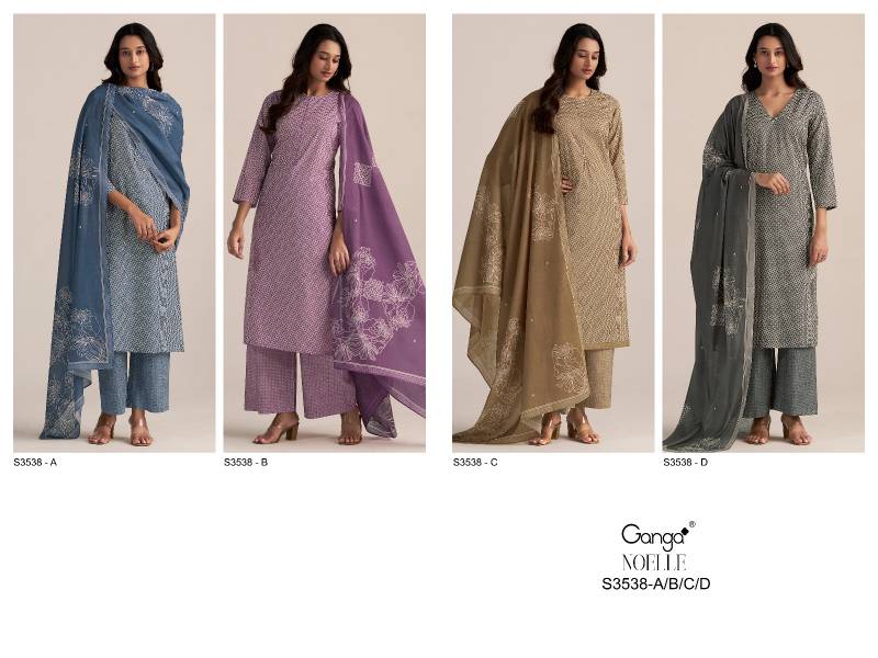 Noelle By Ganga Cotton Printed Designer Surat Salwar Suit Wholesale Market
