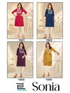 Sonia By Blue Hills Soft Silk Embroidery Kurtis Wholesalers In Surat
