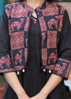 Tanyaa P 421 Cotton Mirror Work Touchup Kurti Bottom With Jacket Wholesalers In Delhi