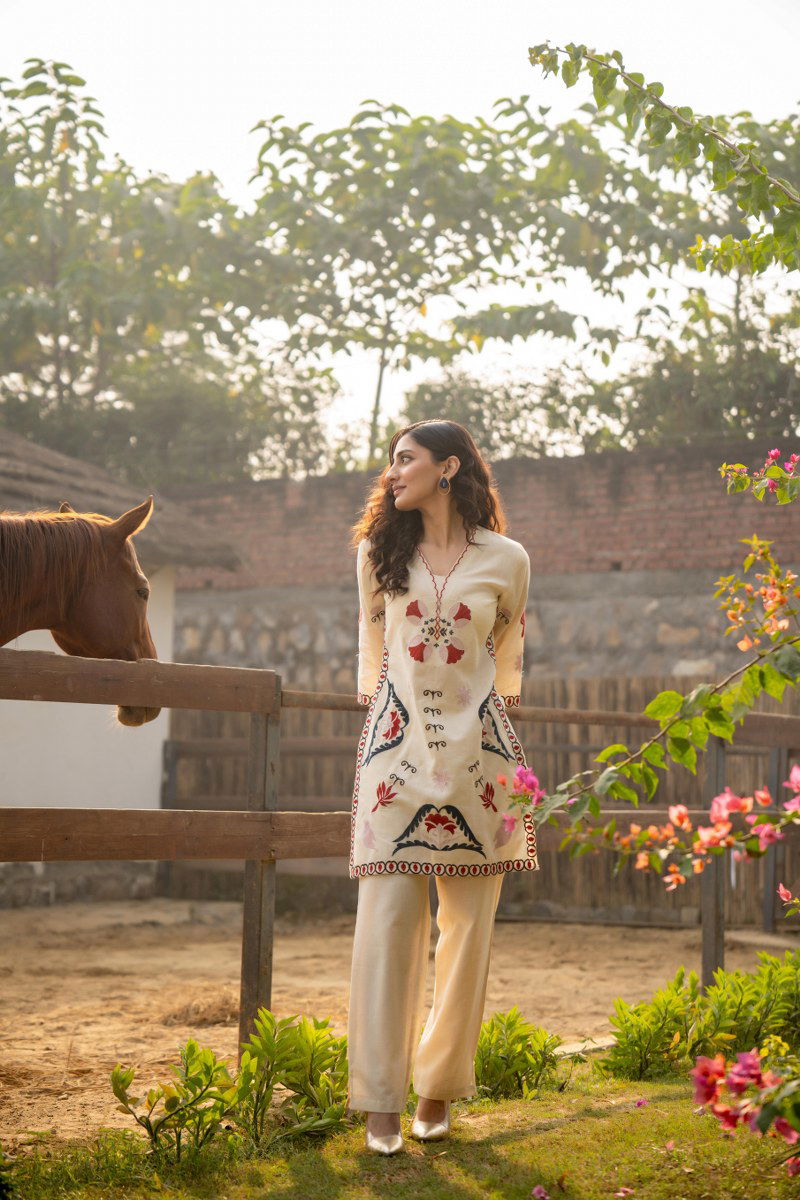 Tanyaa P 306 Cotton With Handwork Touchup Co Ord Set Orders In India
