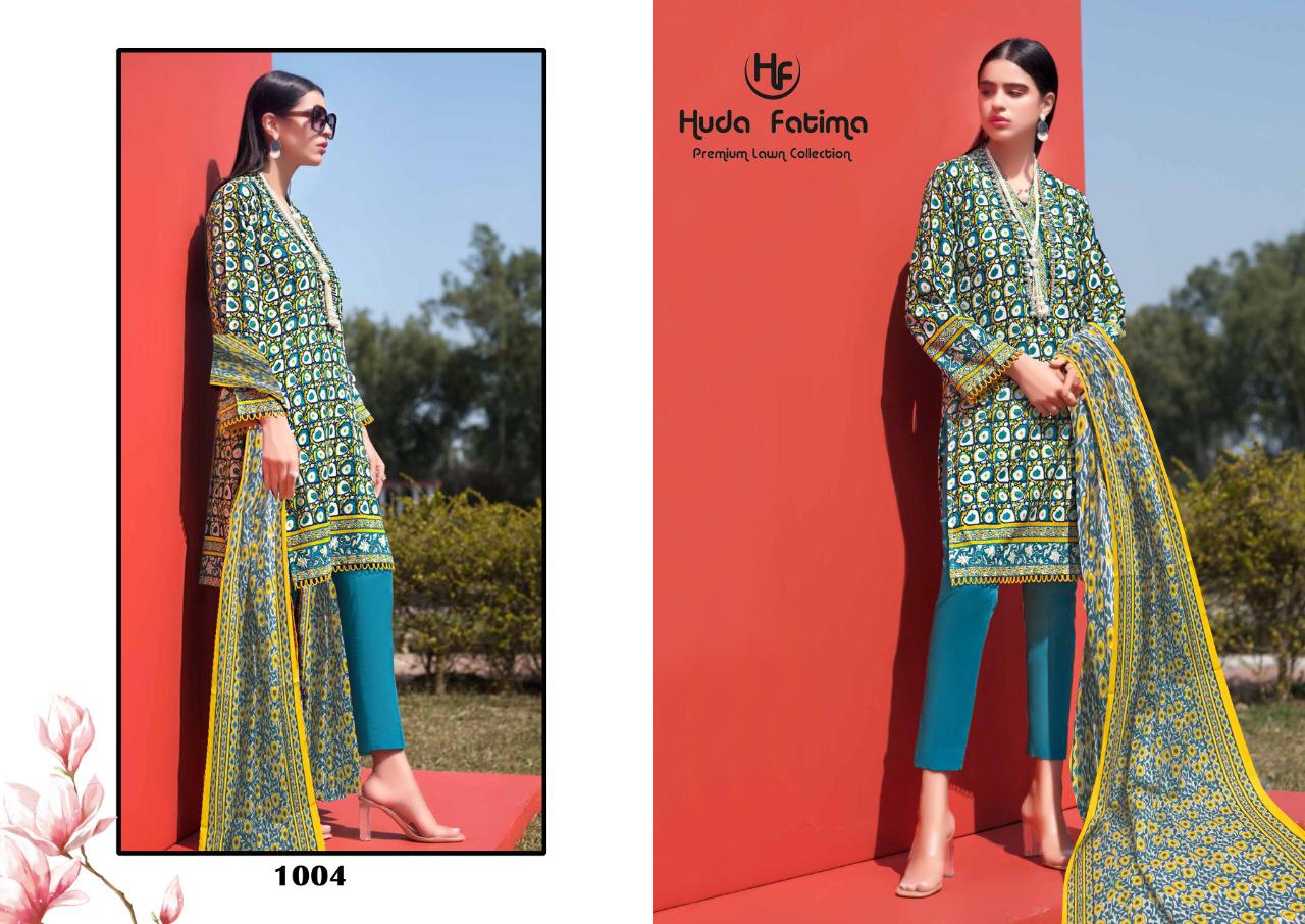 Huda Fatima Spring Lawn Collection 2020 New Designer Printed Karachi Dress Material 