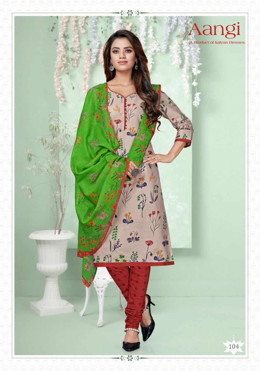 Kalyan Aangi Vol 1 Latest Designer Casual Wear Pure Cotton Dress Material Collection 