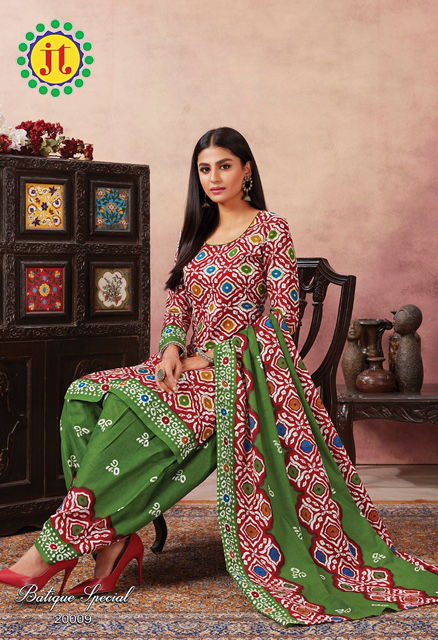 Jt Batique Special 20 Cotton Designer Regular Wear Kurti with Bottom and Dupatta Collections
