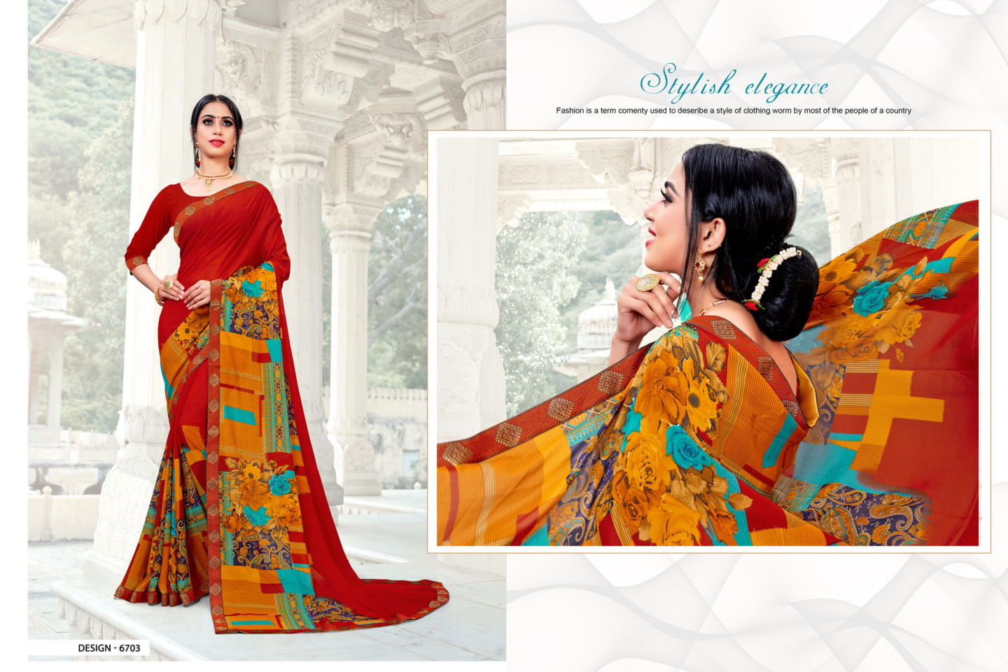 Haytee Fantasy Latest Collection Regular Wear Rennial Printed Sarees
