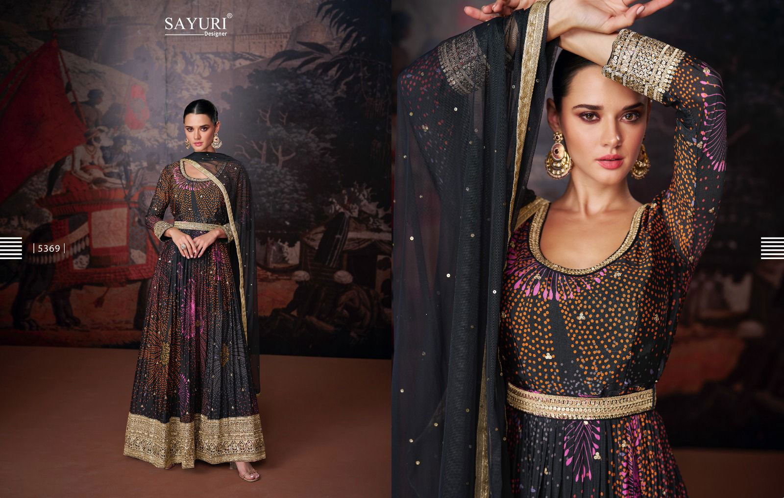 Sayuri Nazraana Real Georgette Wedding Salwar Suits Catalog
