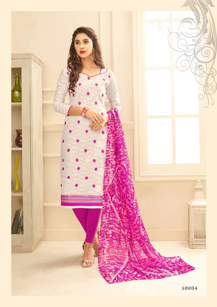 K Divanshi Designer Printed Cotton Dress Material