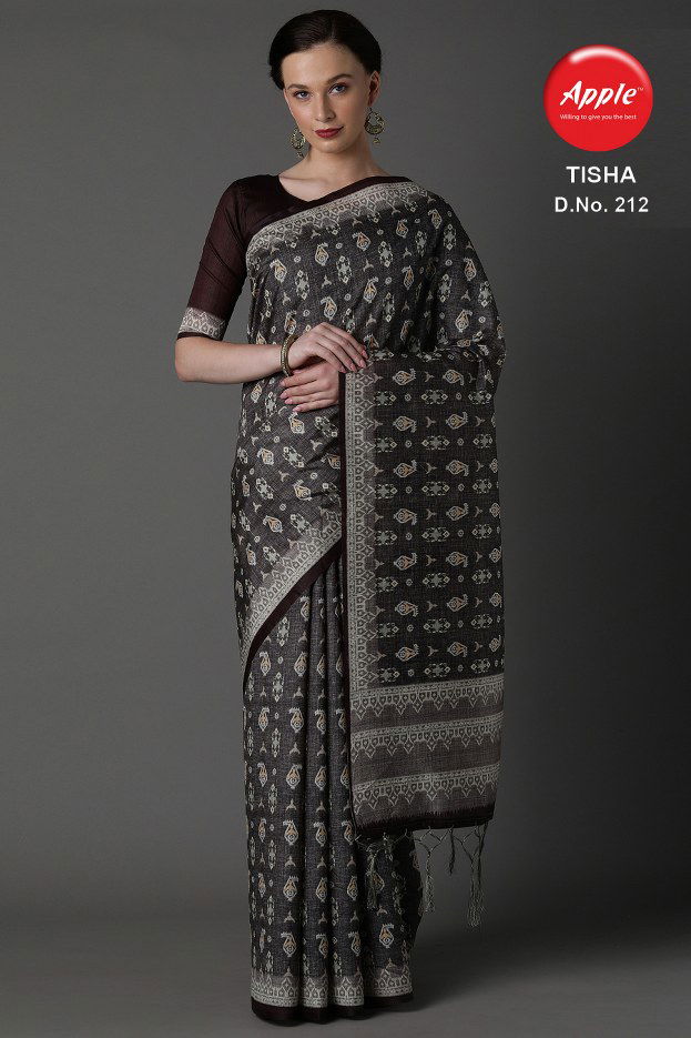 Apple Tisha 2 Latest Fancy Casual Business Wear  Bhagalpuri Silk Sarees Collection