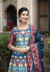 Samanta By Tejasvee Dola Silk Printed Designer Gown With Dupatta Suppliers In India