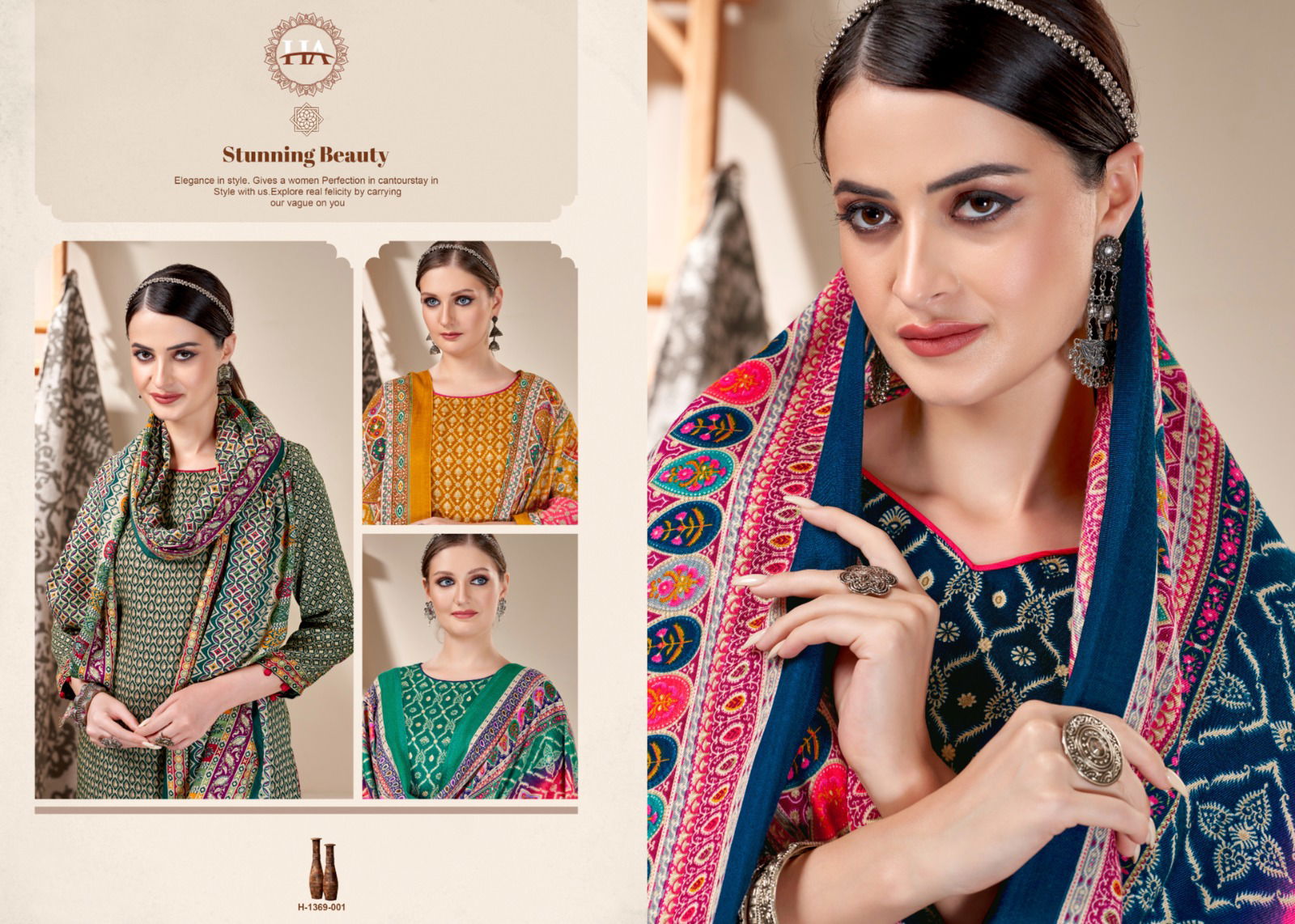 Bindiya By Alok Suit Winter Pashmina Dress Material Catalog