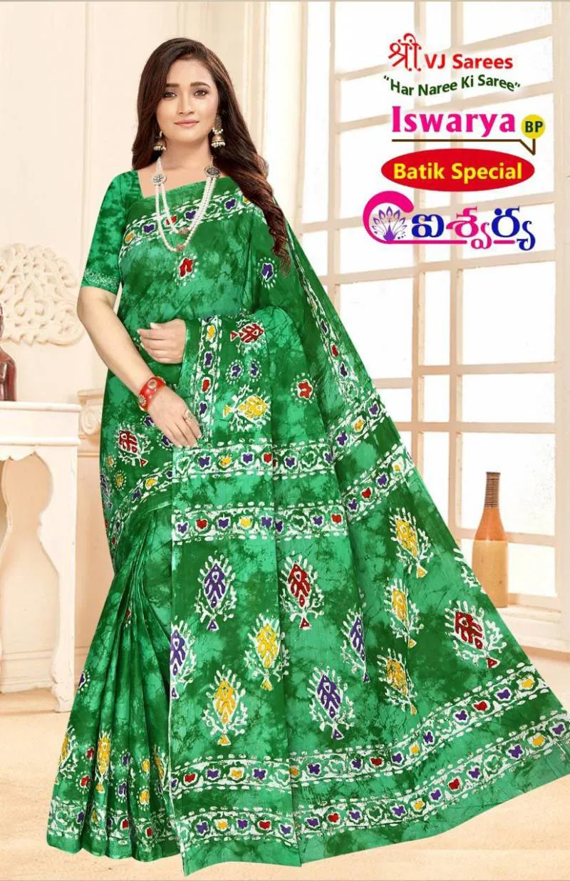Iswarya Batik Speical Vol 01 By Vj Cotton Printed Saree Wholesale Market In Surat With Price