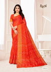 Golden Checks By Ruchi Linen Silk Daily Wear Saree Suppliers In India