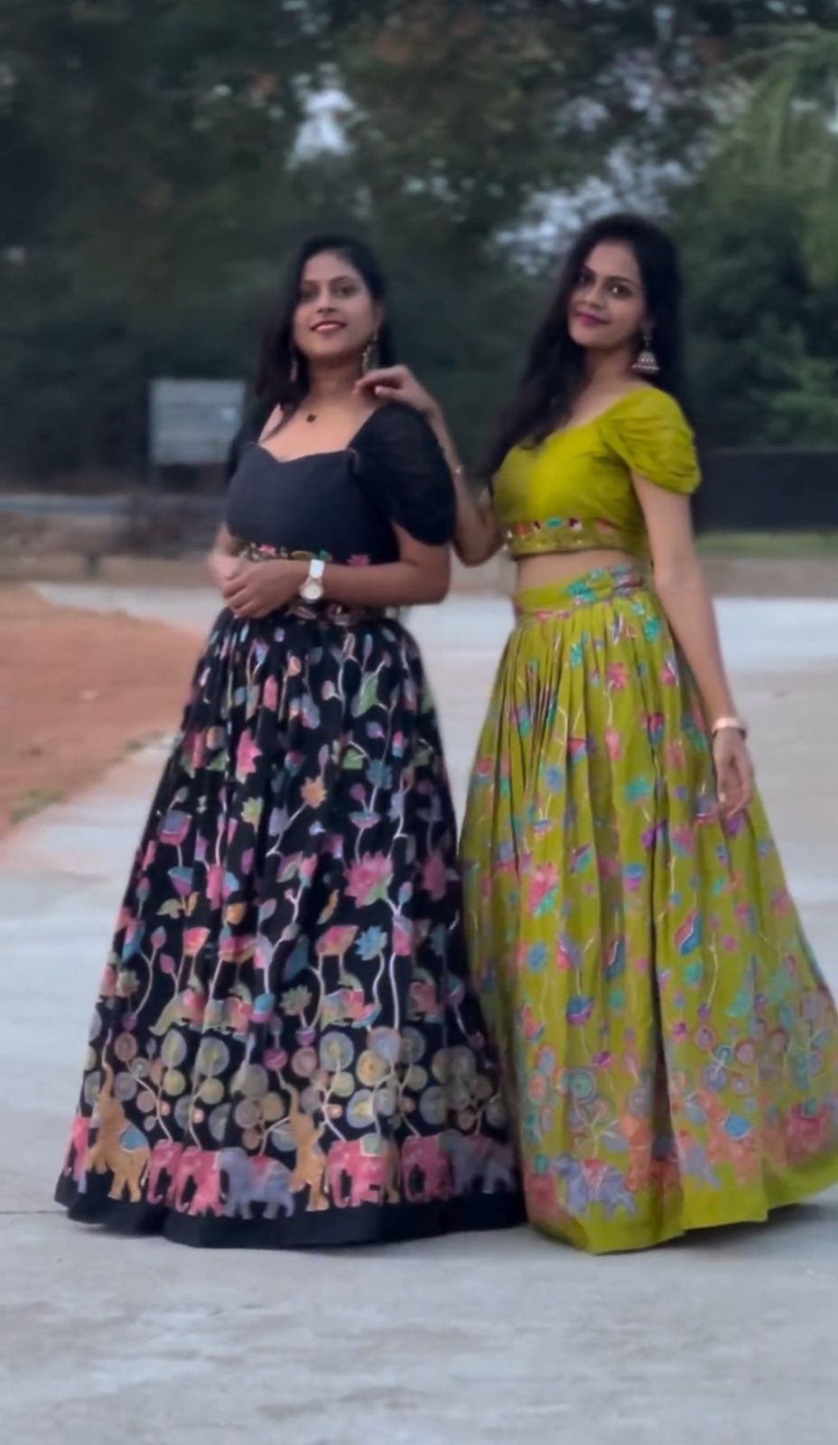 PC 322 Chinon Printed Crop Top Lehenga With Blouse Wholesale Shop In Surat