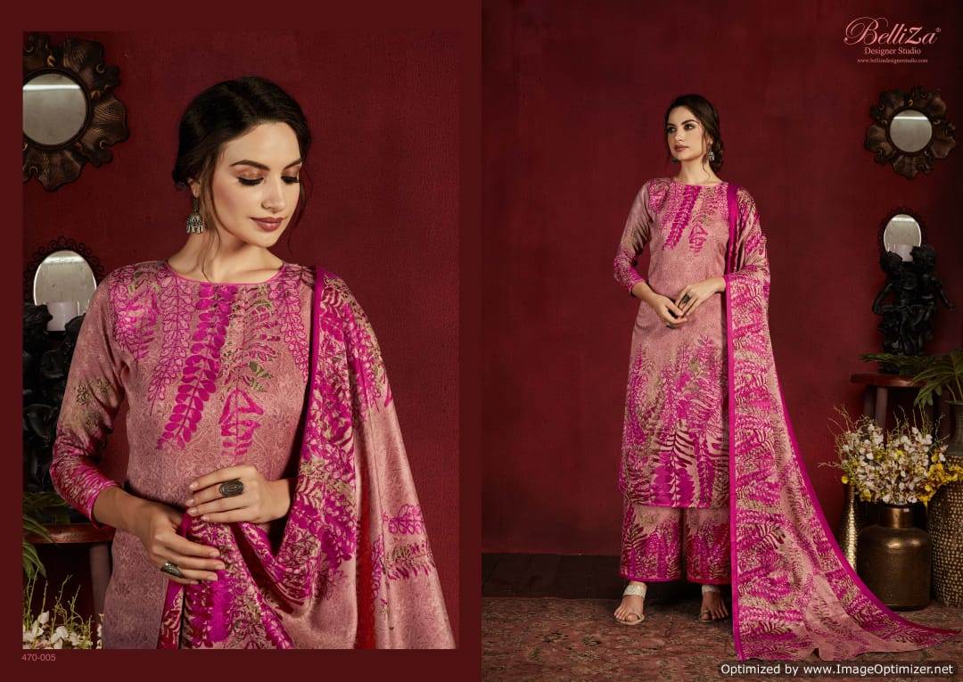 Belliza Nazakat Latest Daily Wear Printed Pure Pashmina Dress Material Collection 