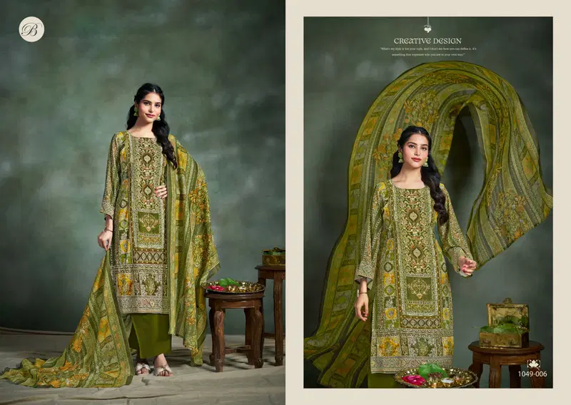 Suhana By Belliza Viscose Rayon Printed Dress Material Exporters In India