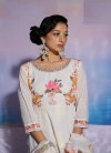 TEW White Colour With Digital Print With Embroidery And Khatli Work Kurti With Bottom Dupatta Wholesale In India