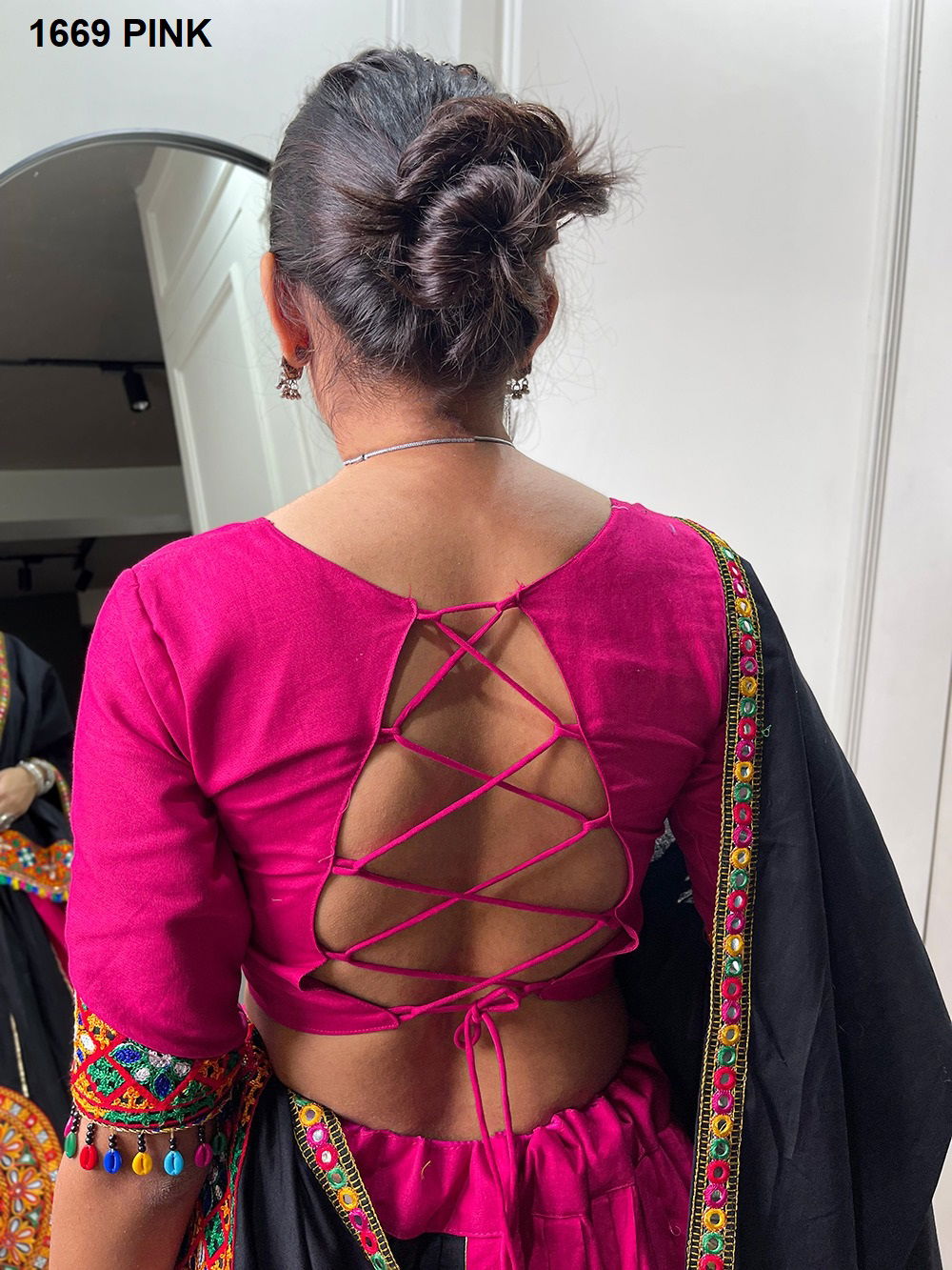 Aawiya 1669 Pink Cotton Navaratri Lehenga Choli Wholesale Price In Surat