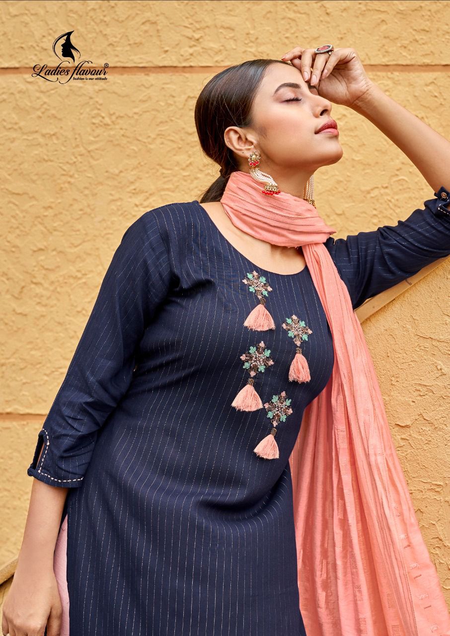 Ladies Flavour Ruhana 2 Festive Wear Rayon With Embroidery And Khatli Work Salwar Kameez Collection