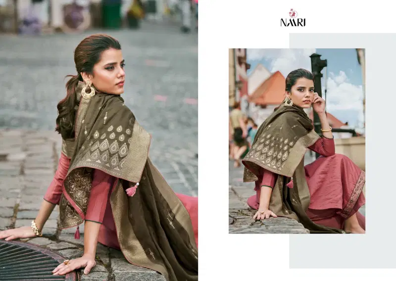 Naari Zeba 2 Fancy Festive Wear Silk With Embroidery Work Salwar Kameez Collection
