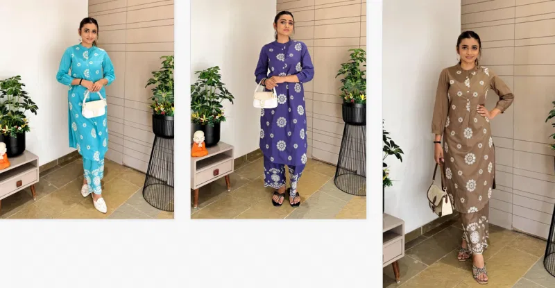 Tanyaa P 180 Cotton Lakhnavi Work Kurti With Bottom Online Wholesale