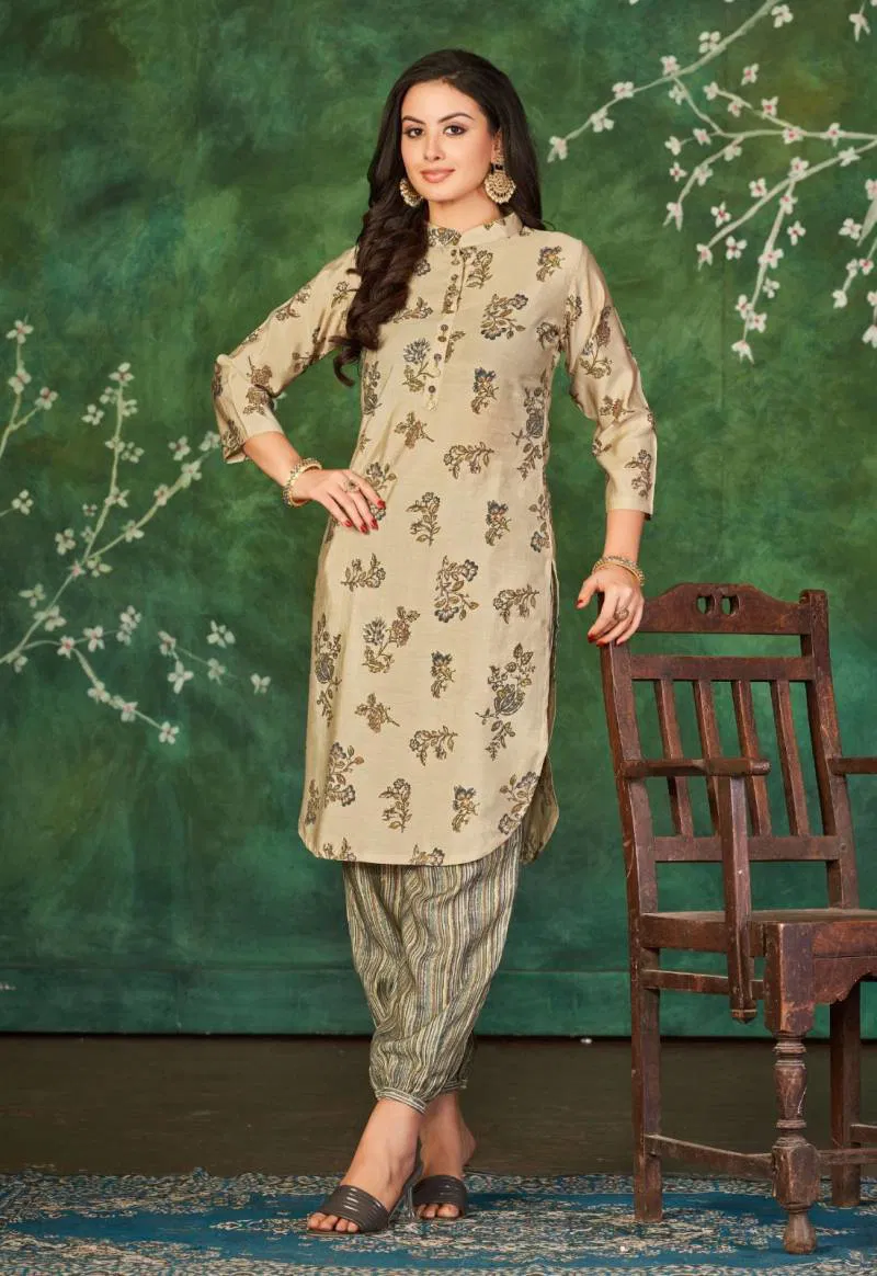 Tanyaa P 146 Cotton Casual Wear Kurti With Bottom Wholesale Market