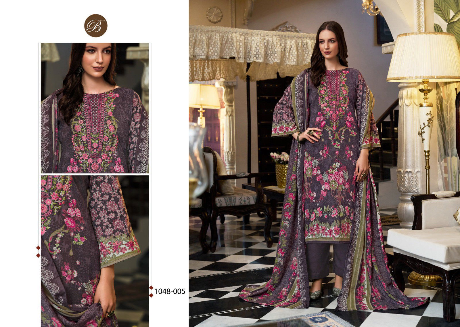 Belliza Naira Vol 96 Cotton Printed Embroidered Dress Material