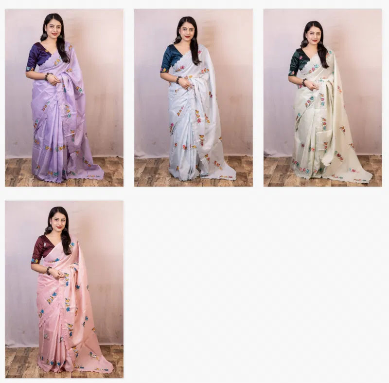 Kc 609 Embroidered Soft Kota Silk Saree Wholesale Clothing Suppliers In India