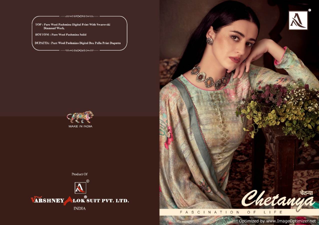 Alok Chetanya Latest Designer Pure Wool Pashmina Ready Made Dress Collection 
