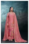 Zoey 2097 By Ganga Russian Silk Embroidery Designer Salwar Suit Exporters In India