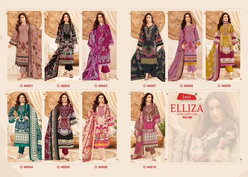 Elliza Vol 46 By Jash Cotton Printed Dress Material Wholesale Price In Surat
