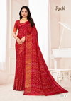 Golden Checks By Ruchi Linen Silk Daily Wear Saree Suppliers In India
