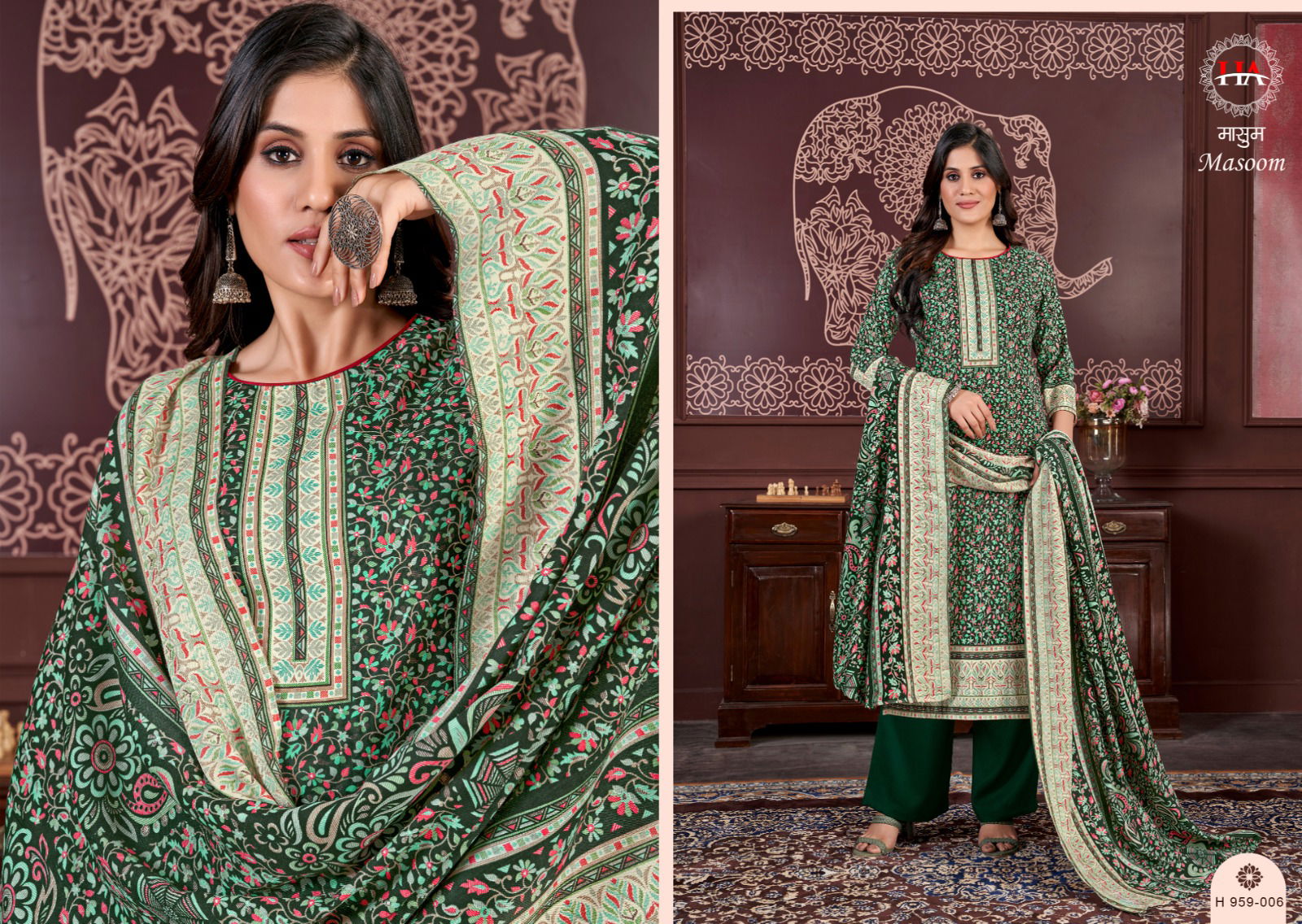 Masoom By Alok Suits Printed Pashmina Dress Material Catalog