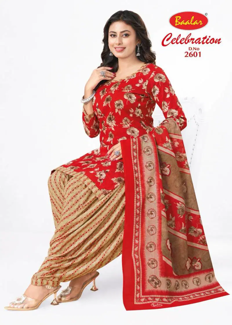 Baalar Celebration Vol 26 Fancy Cotton Printed Dress Material Wholesale Online