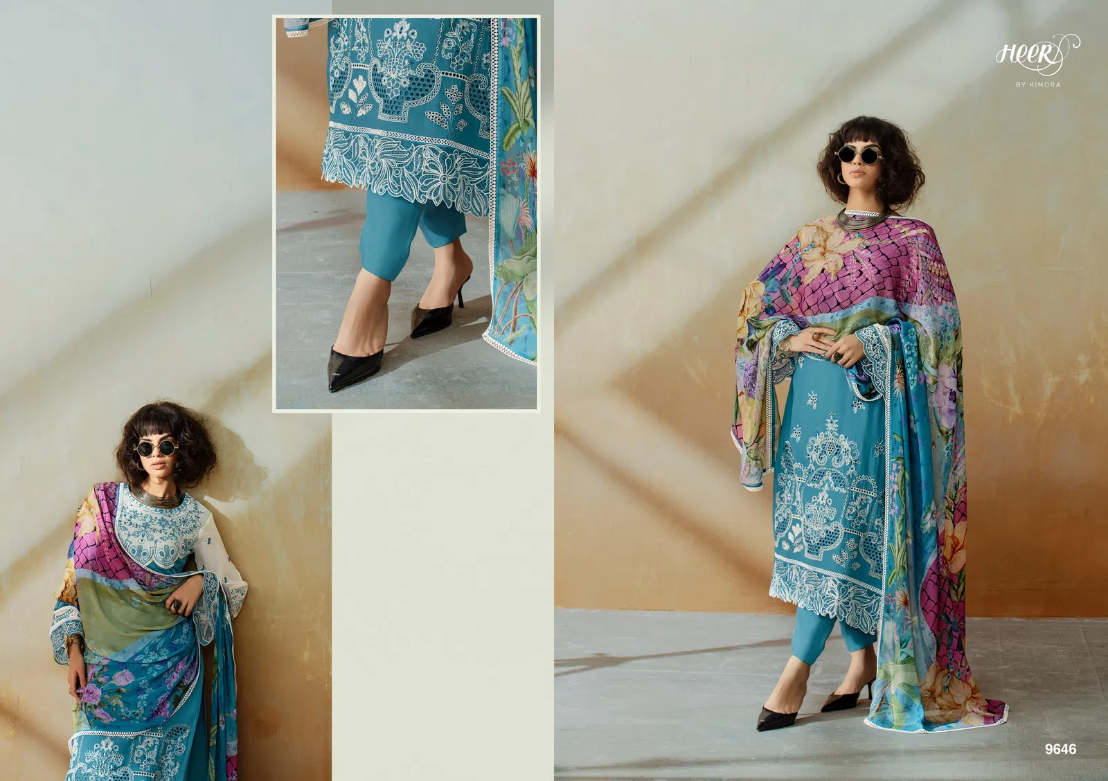 Chic By Kimora Heer Muslin Embroidery Salwar Suits Wholesale Shop In Surat
