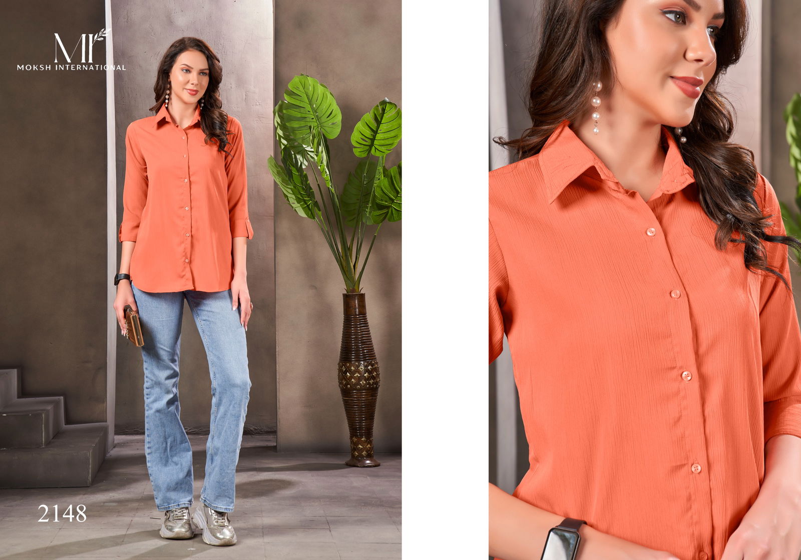 Dreams Shirt Vol 1 By Moksh Regular Office Wear Cotton Ladies Shirt Wholesale Shop In Surat