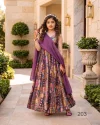 Lucaya Kids Vol 2 Rayon Digital Printed Flare Kids Girls Gown Set