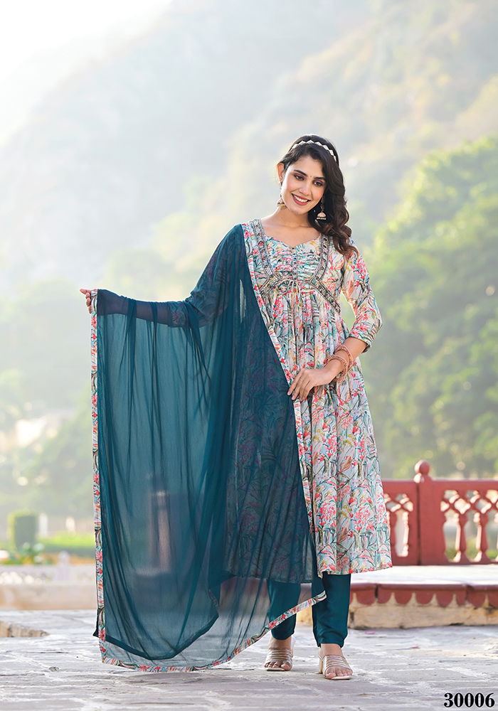 Kiyara 30001 To 30008 Printed Kurti With Bottom Dupatta Wholesale Shop In Surat
