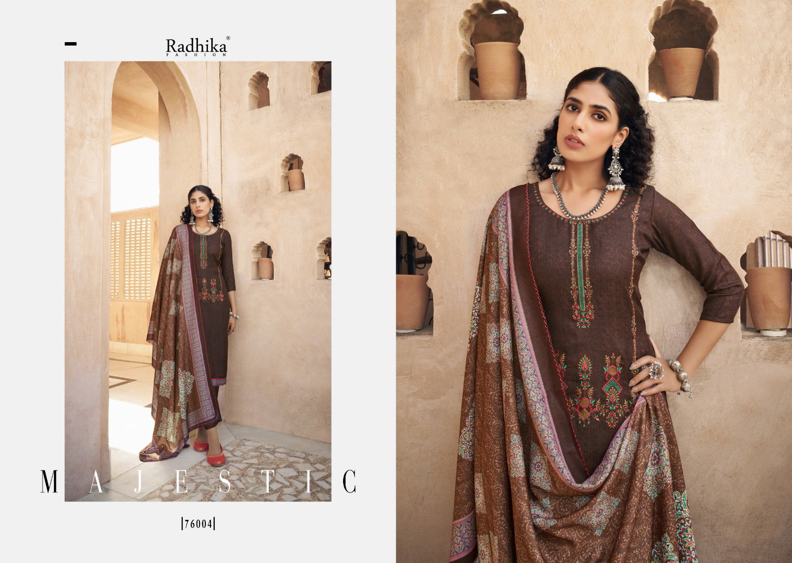 Kashmiri Shawal 2 By Sumyra Pashmina Dress Material