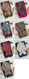 Khadi Vol 59 Khadi Cotton Saree With Cotton Ajrakh Print Blouse
