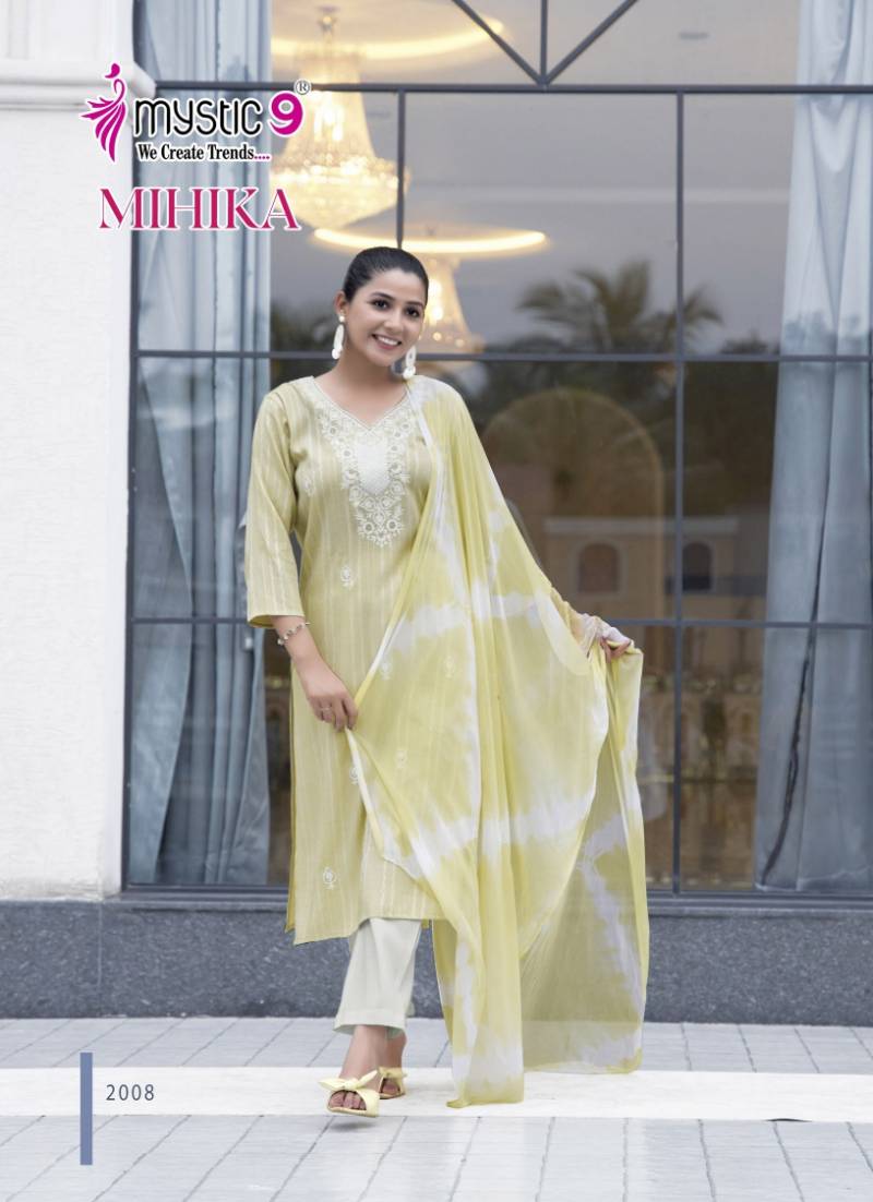  Mihika Vol 2 By Mystic 9 Kurti Bottom With Dupatta Bulk Orders In India
