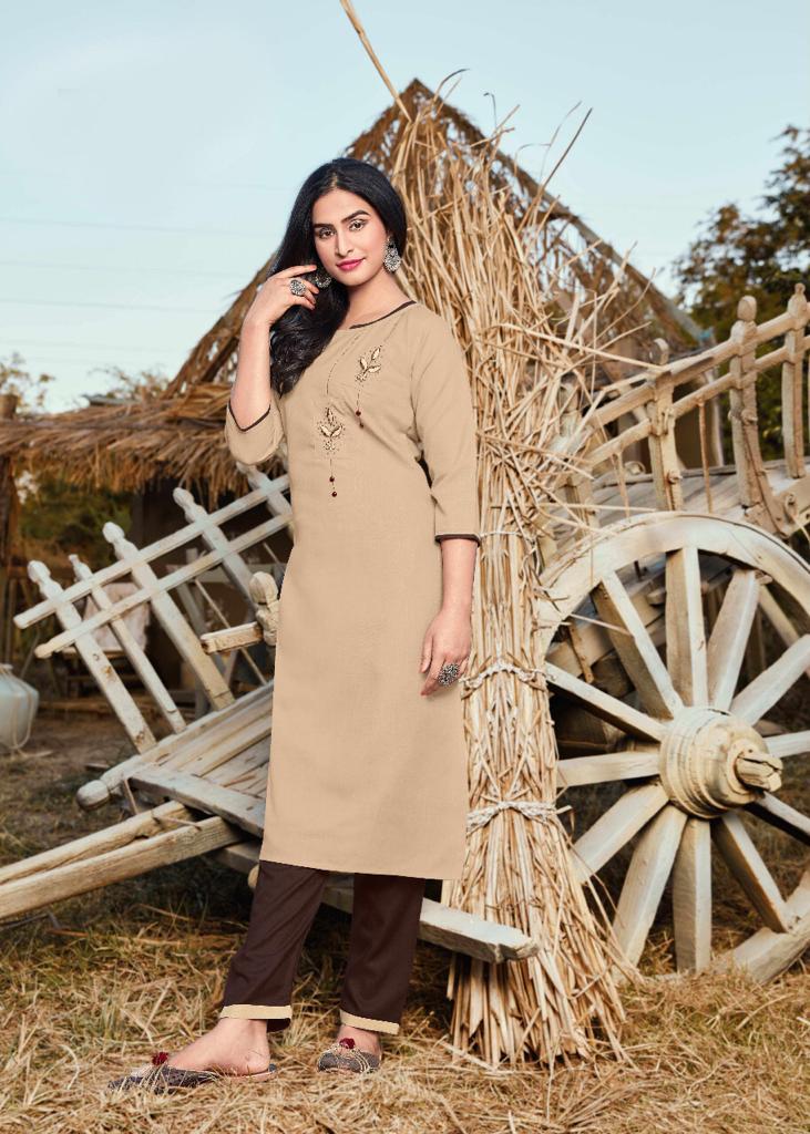 Fantom 1 Latest Regular Wear Heavy Robby Cotton Kurti With Bottom Collection