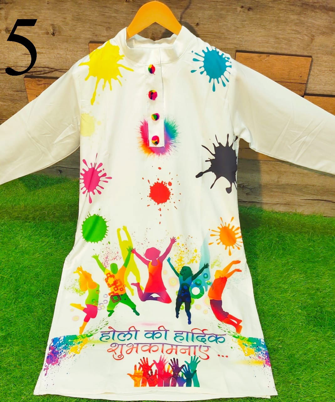 Holi Special 1 Silk Digital Printed Holli Special Kurti Collection