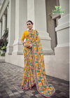 Malaika By Sanskar Embroidery Work Georgette Saree Wholesale Clothing Distributors In India