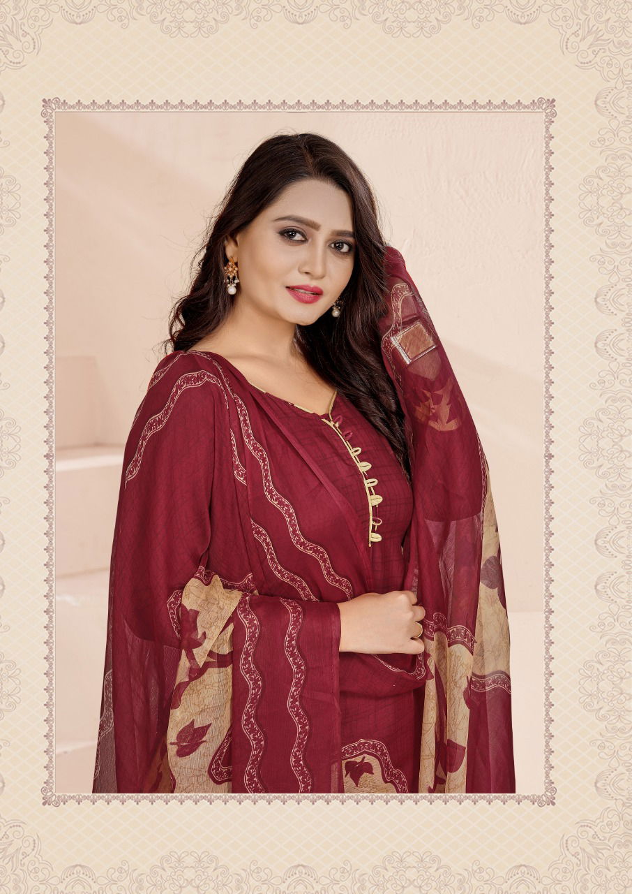 Rinkel Crepe 4 Latest Fancy Designer Casual Regular Wear American Crepe Printed Cotton Collection

