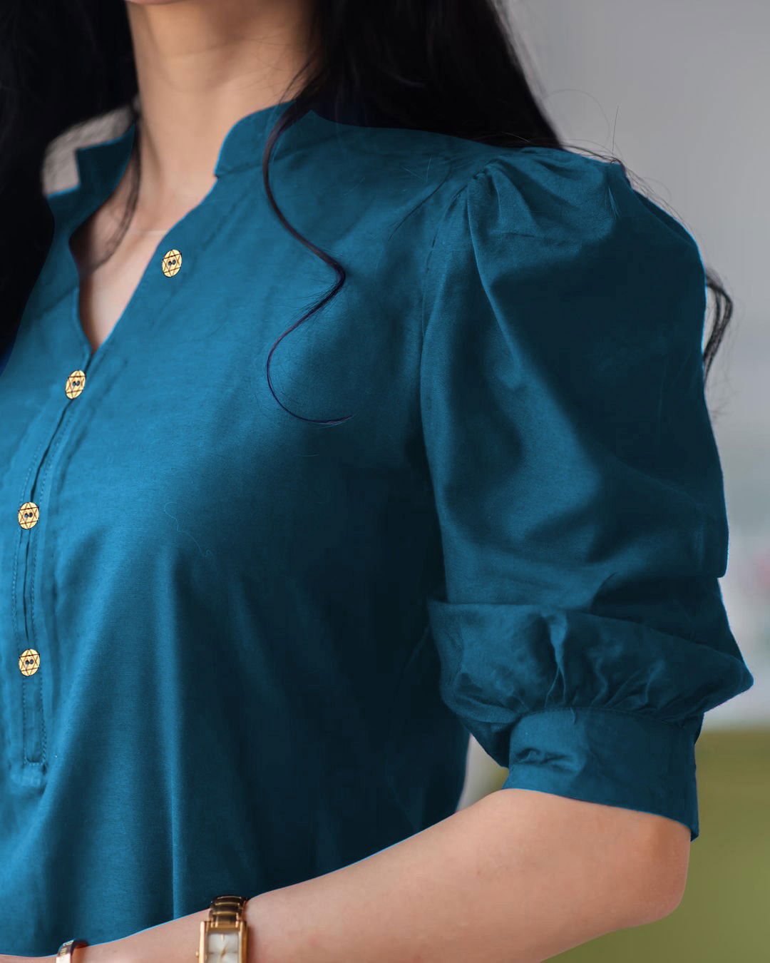 2015 Party Wear Cotton Slub Short Kurti With Bottom Catalog