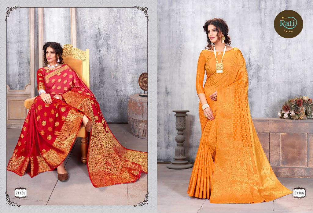 Rati Gajgamini Latest Fancy Designer Stylish Festive Wear Fancy Silk Saree Collection
